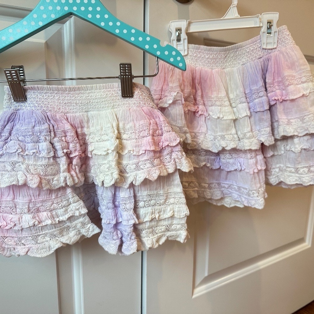 Gorgeous Loveshackfancy girls tie dye ruffle skirt size 5/6 

7/8 is sold